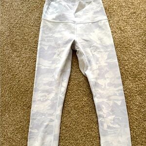 Lululemon size 6. White camo leggings